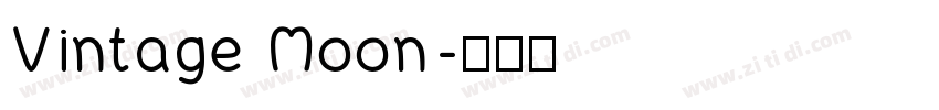 Vintage Moon字体转换
